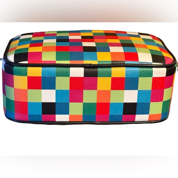 Karl Lagerfeld Paris NWT Colorful Maybelle Checkered Camera Bag (P214) - Picture 5 of 6